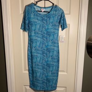 Blue Lularoe Julia Dress NWT